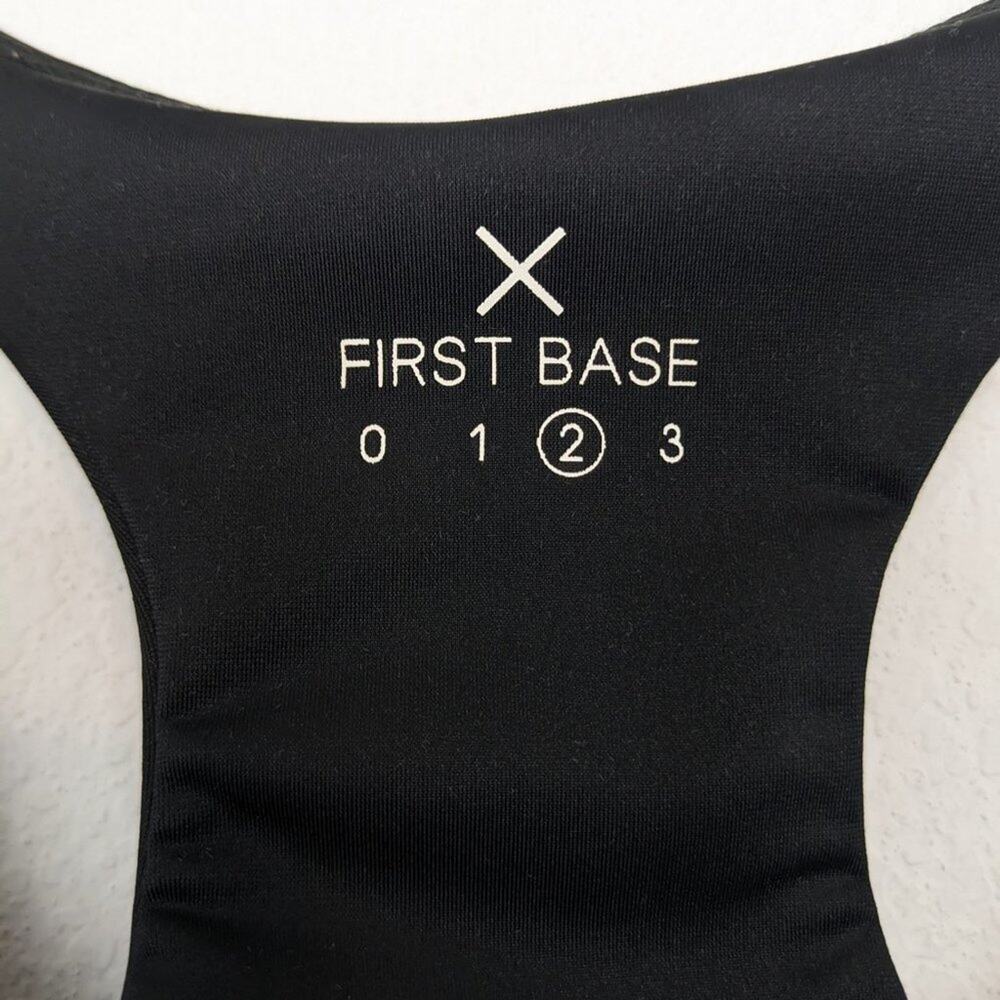 First Base Black Racerback Sports Bra - Picture 6 of 7